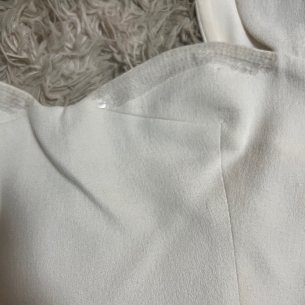 Victoria Beckham beautiful dress US6 with sparkly details. Cream linen like. - Picture 4 of 4